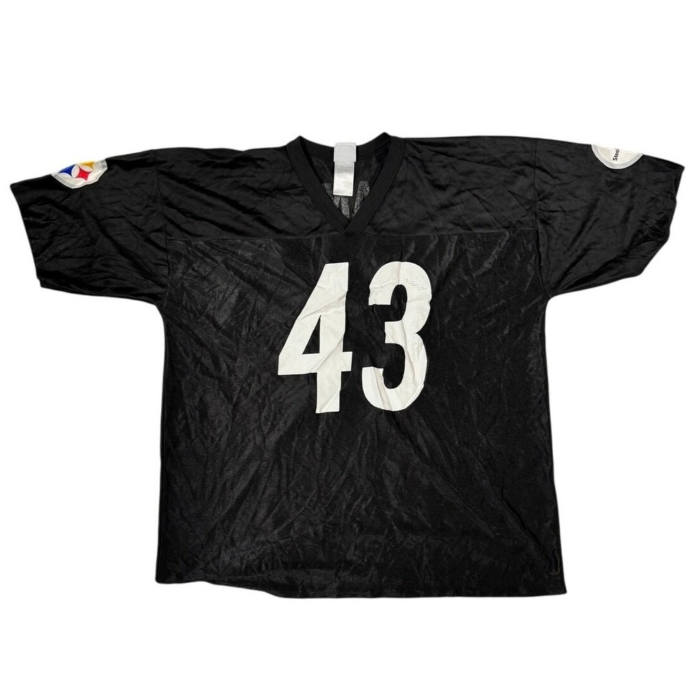 Pittsburgh Steelers Troy Polamalu #43 Jersey Mens XXL NFL Team Apparel Black